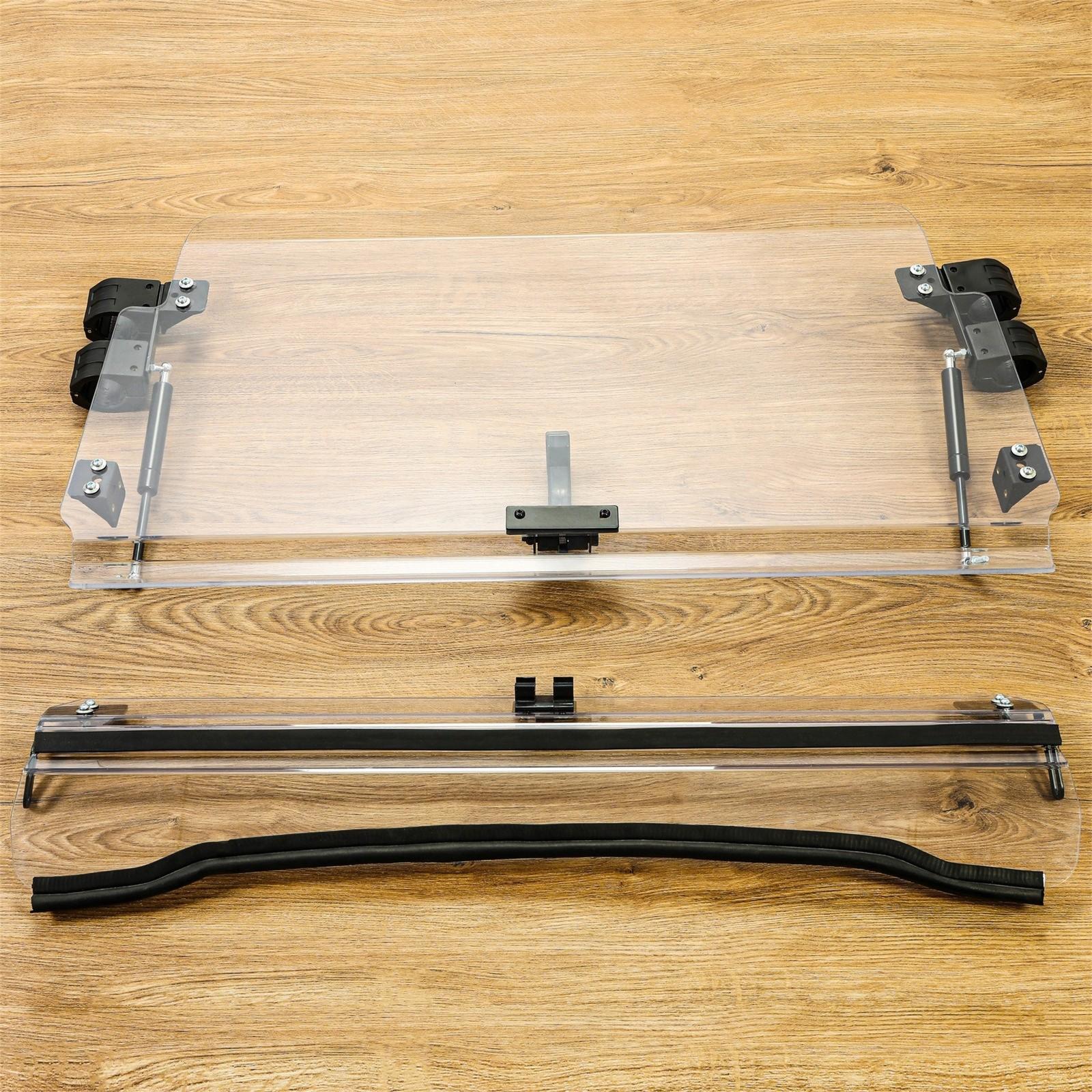 Front 2-IN-1 Windshield Clear For Polaris RZR 800, 900 XP 2008-2014 Flip