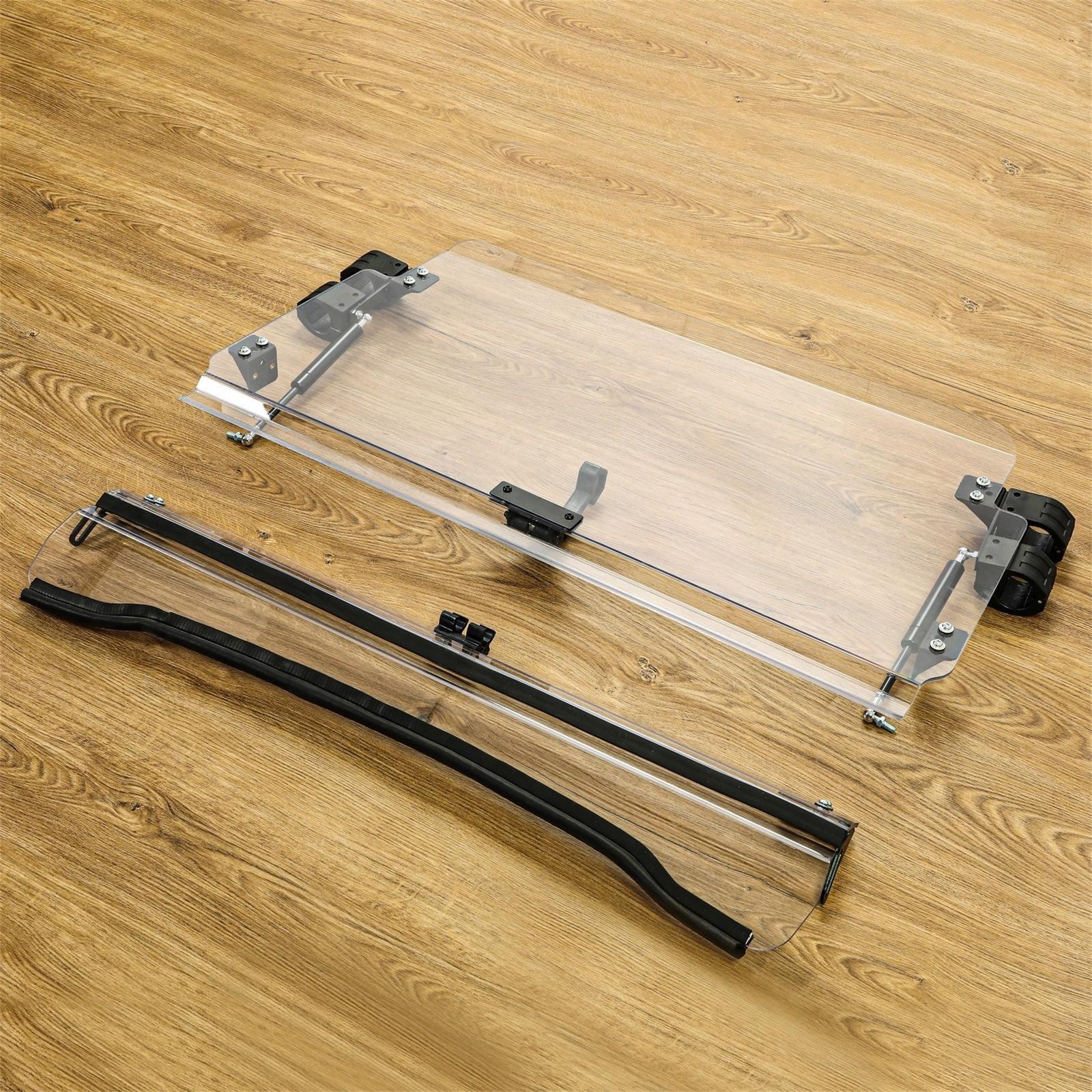 Front 2-IN-1 Windshield Clear For Polaris RZR 800, 900 XP 2008-2014 Flip