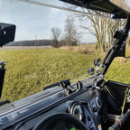 Front 2-IN-1 Windshield Clear For Polaris RZR 800, 900 XP 2008-2014 Flip