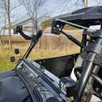 Front 2-IN-1 Windshield Clear For Polaris RZR 800, 900 XP 2008-2014 Flip