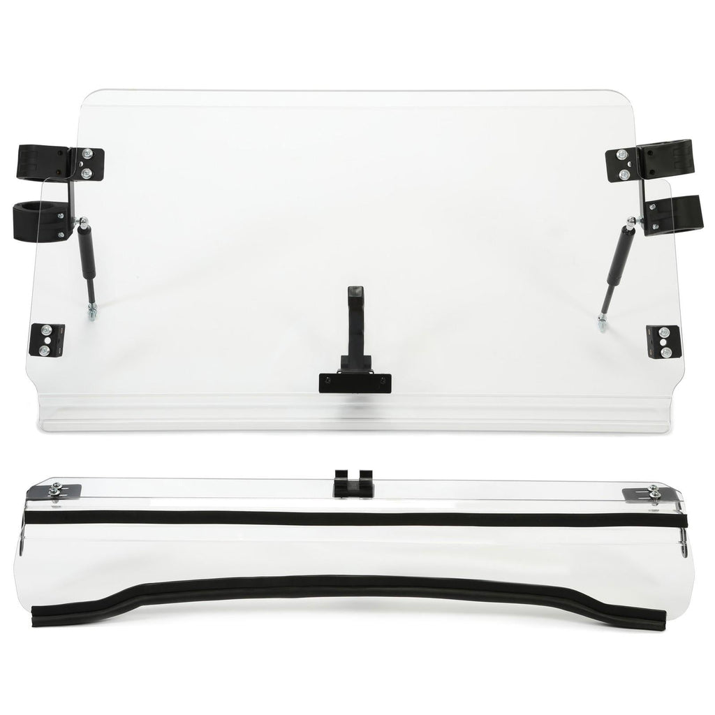 Front 2-IN-1 Windshield Clear For Polaris RZR 800, 900 XP 2008-2014 Flip