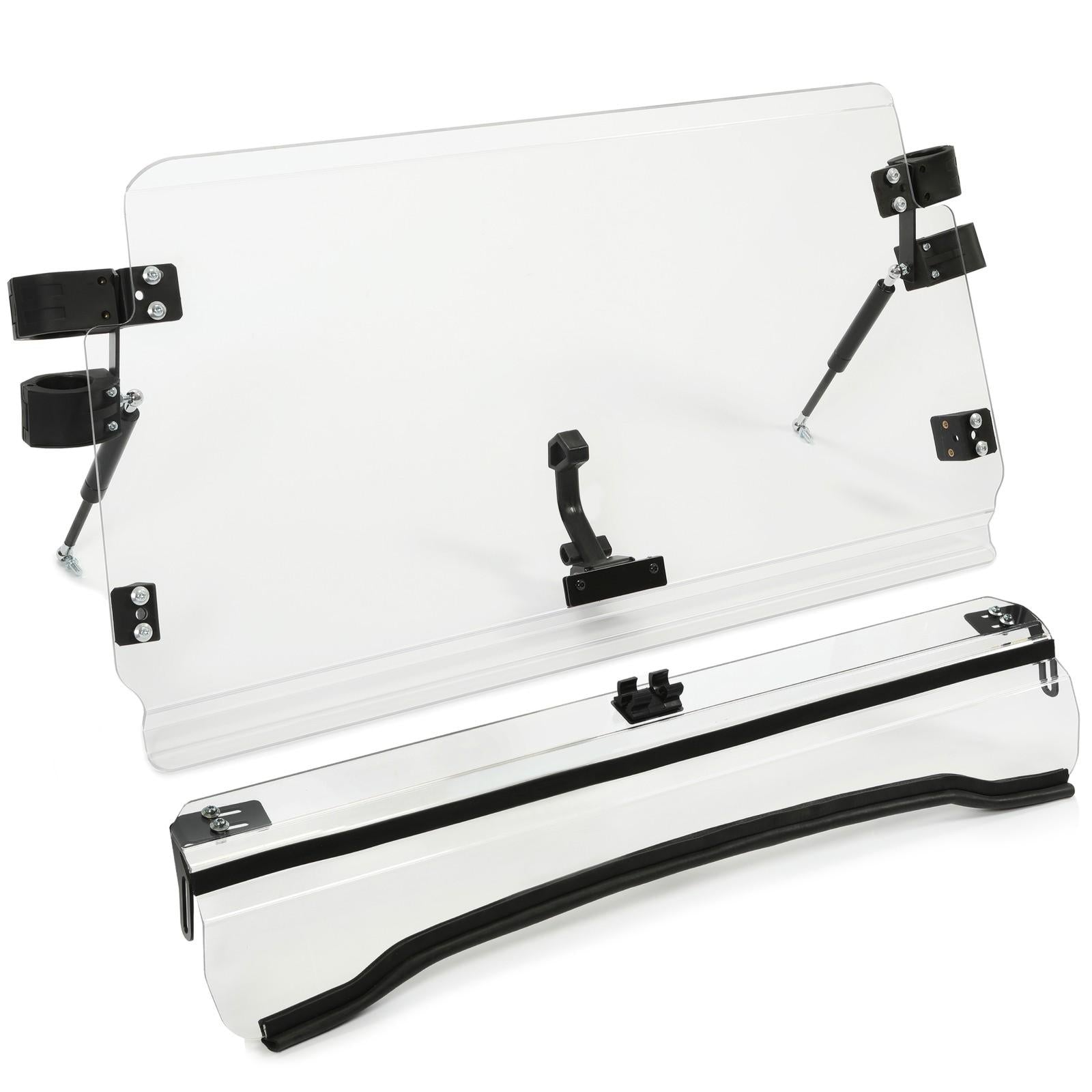 Front 2-IN-1 Windshield Clear For Polaris RZR 800, 900 XP 2008-2014 Flip