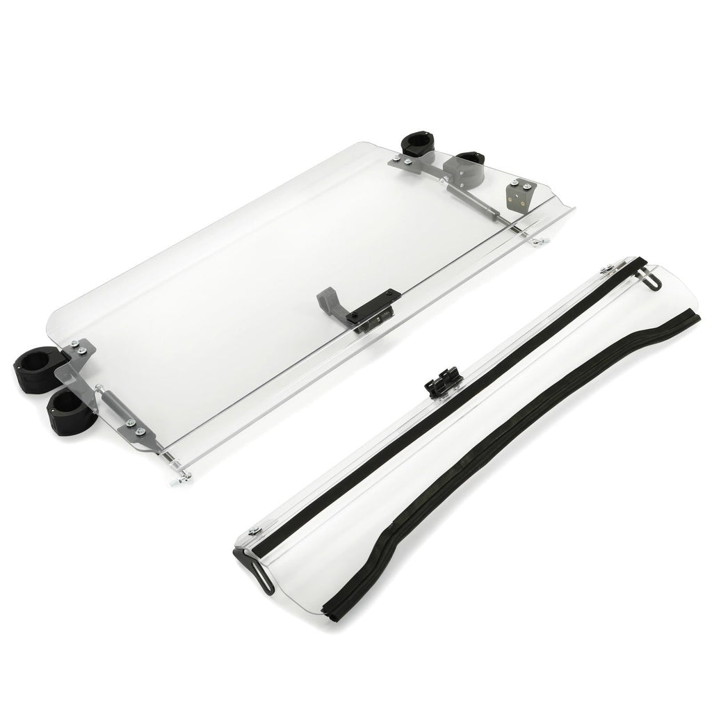 Front 2-IN-1 Windshield Clear For Polaris RZR 800, 900 XP 2008-2014 Flip