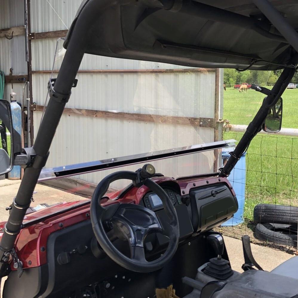 0.177" UTV Front Folding Windshields For 2004-2013 Yamaha Rhino 450 / 660 / 700