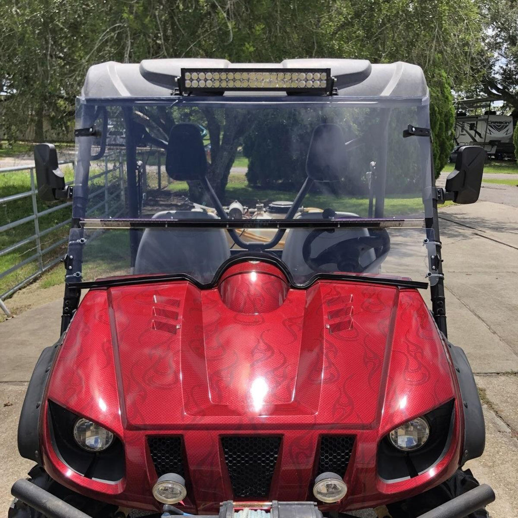 0.177" UTV Front Folding Windshields For 2004-2013 Yamaha Rhino 450 / 660 / 700