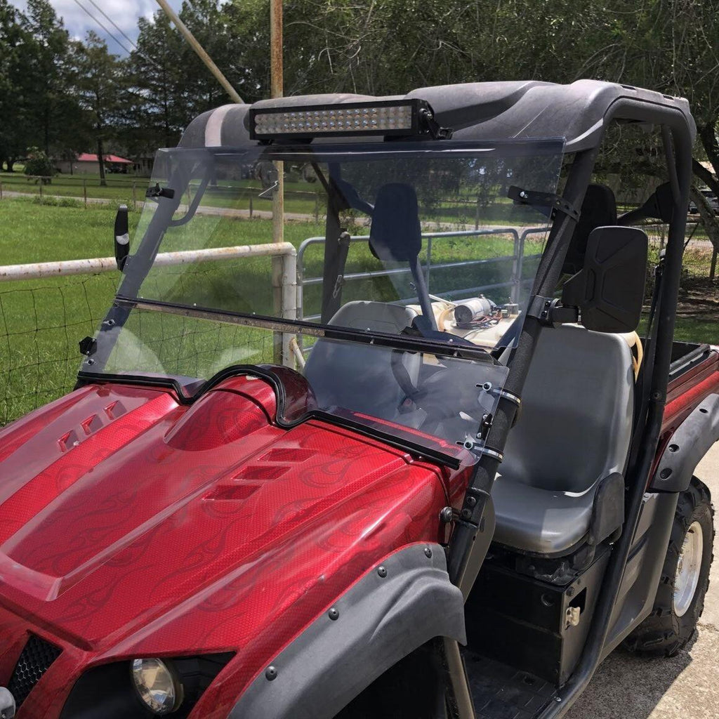 0.177" UTV Front Folding Windshields For 2004-2013 Yamaha Rhino 450 / 660 / 700