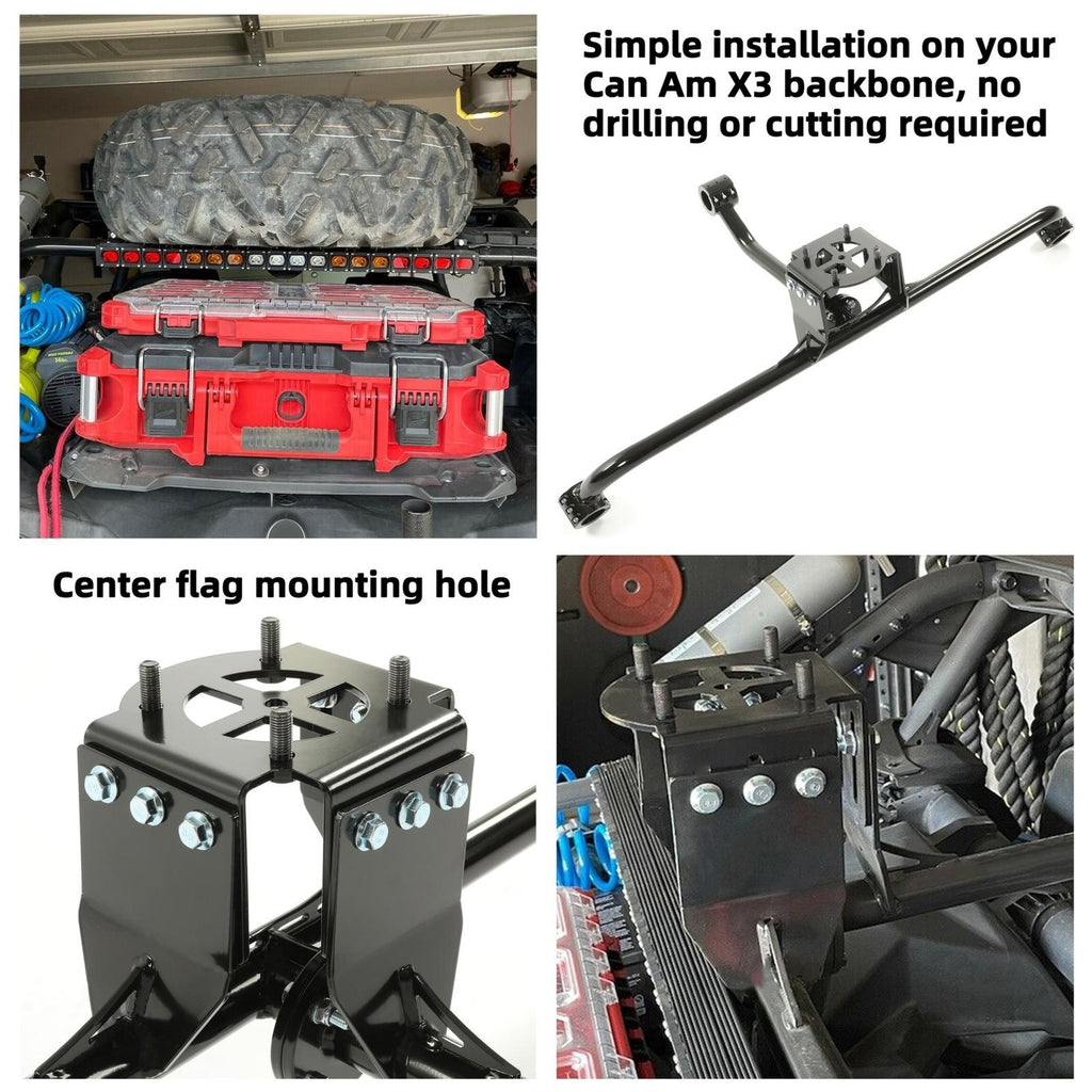 Spare Tire Carrier Mount Rack For Can-Am Maverick X3 Turbo Max R Ds 2017-2023
