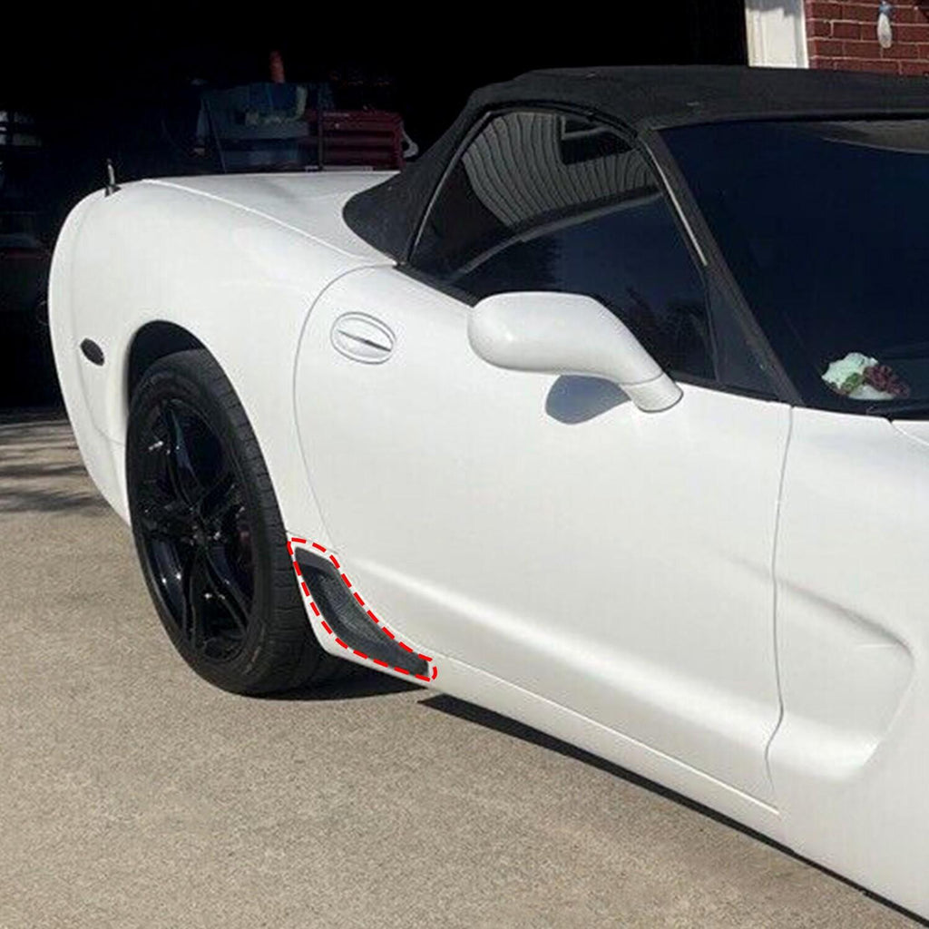 Rear Lower Brake Cove Duct Scoop Vent Kit For 1997-2004 C5 Corvette Z06 ZO6
