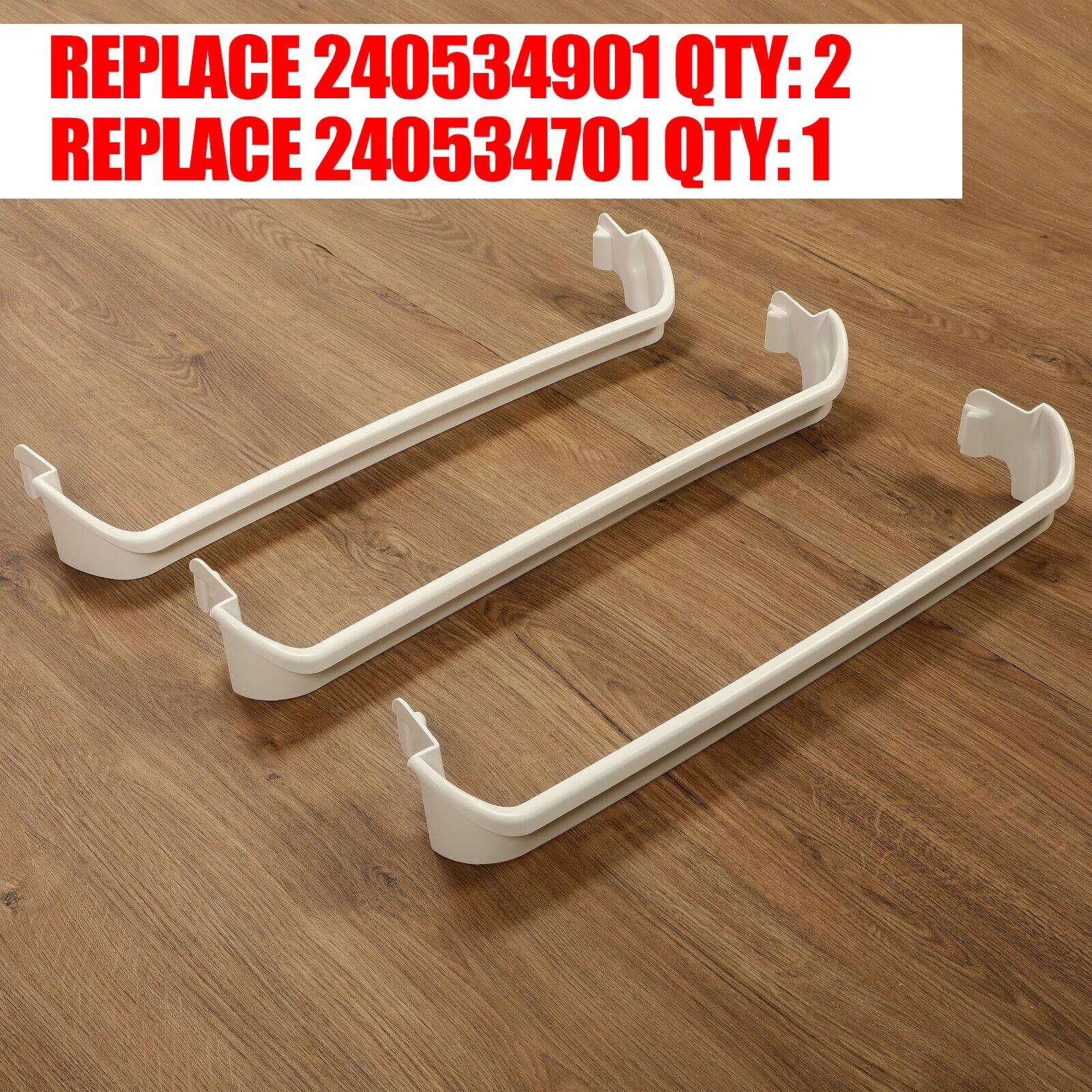 3PC Door Rack Shelf Retainer Bar For Frigidaire Refrigerator 240534701 240534901