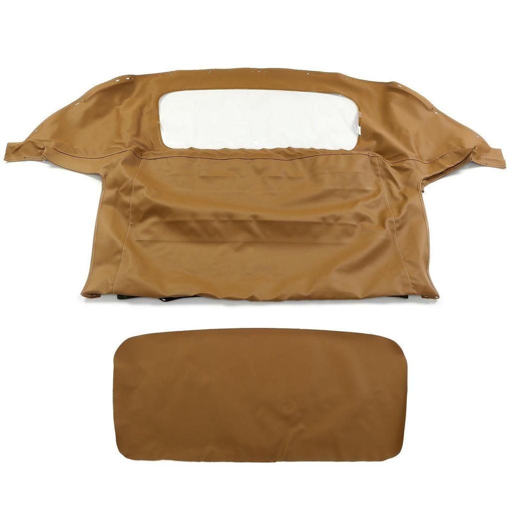 For 1990-03 04 2005 Mazda Miata Convertible Soft Top & Plastic Window Tan Cabrio