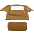 For 1990-03 04 2005 Mazda Miata Convertible Soft Top & Plastic Window Tan Cabrio