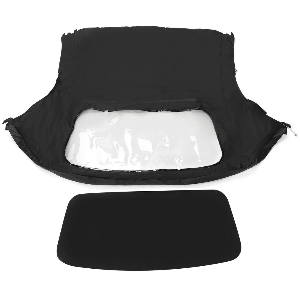 For Porsche Boxster Convertible Top 97-02 in Black Cloth, Plastic Window