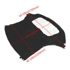 For Porsche Boxster Convertible Top 97-02 in Black Cloth, Plastic Window