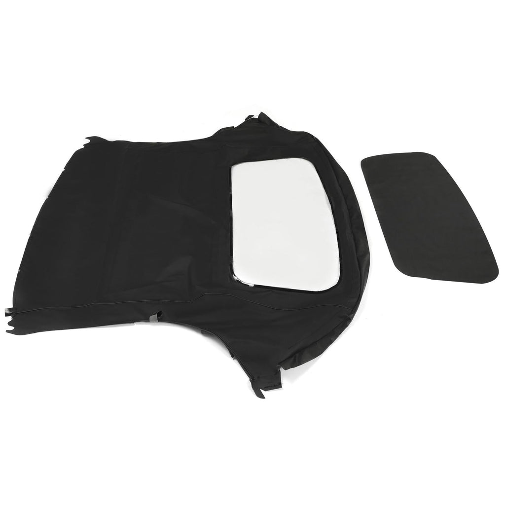 For Porsche Boxster Convertible Top 97-02 in Black Cloth, Plastic Window