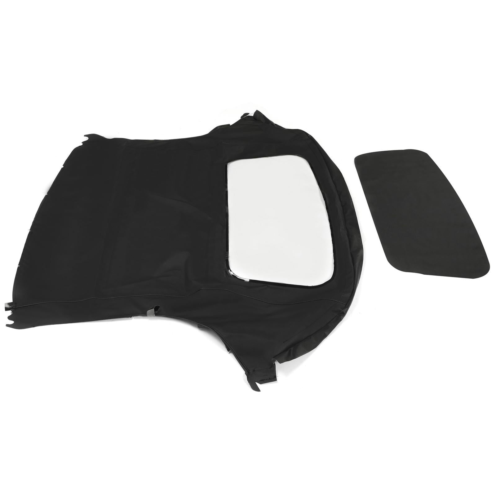 For Porsche Boxster Convertible Top 97-02 in Black Cloth, Plastic Window