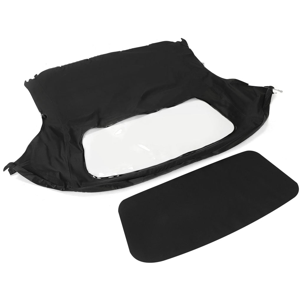 For Porsche Boxster Convertible Top 97-02 in Black Cloth, Plastic Window