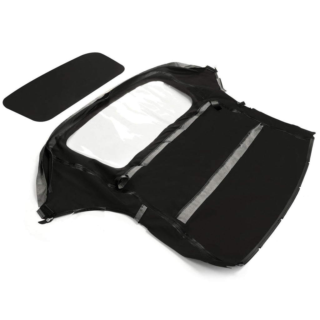 For Porsche Boxster Convertible Top 97-02 in Black Cloth, Plastic Window