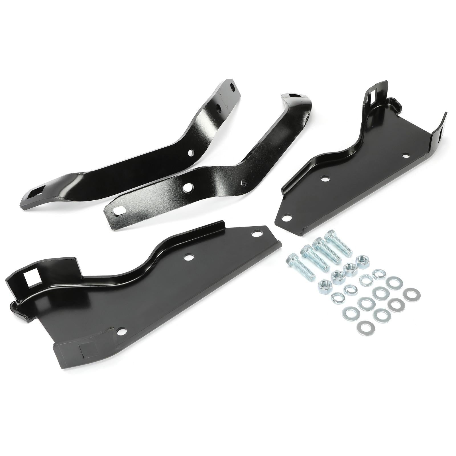Fit For 1964-1979 Ford F-100 F-250 F-350 Pickup Black Rear Bumper Brackets Steel