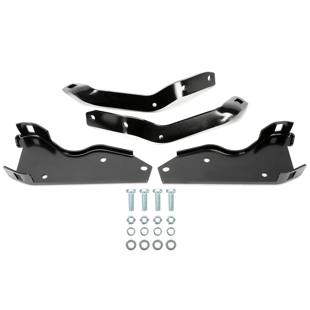 Fit For 1964-1979 Ford F-100 F-250 F-350 Pickup Black Rear Bumper Brackets Steel
