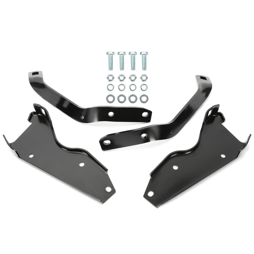 Fit For 1964-1979 Ford F-100 F-250 F-350 Pickup Black Rear Bumper Brackets Steel