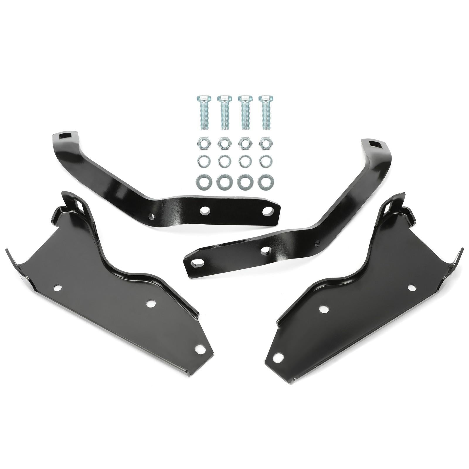 Fit For 1964-1979 Ford F-100 F-250 F-350 Pickup Black Rear Bumper Brackets Steel