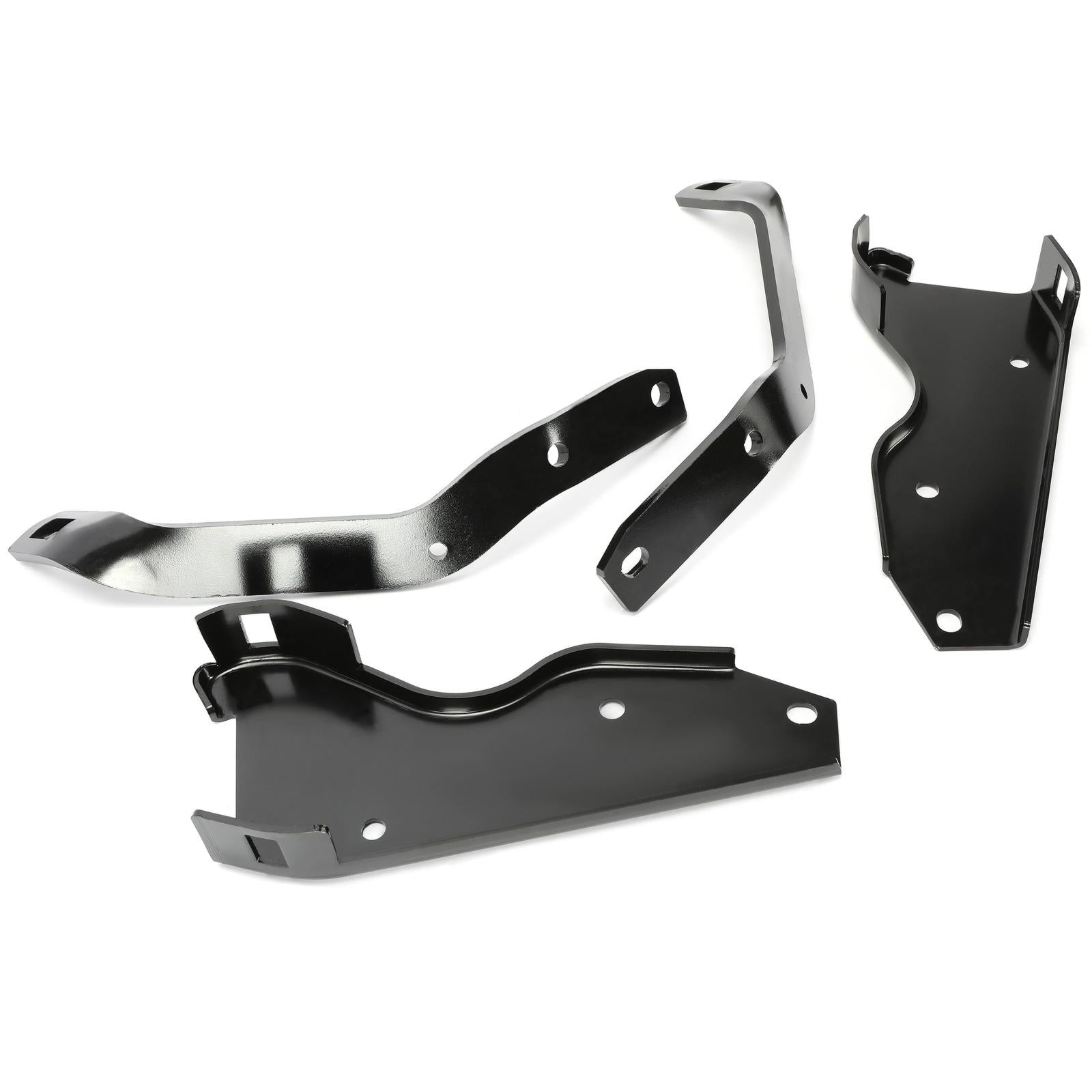 Fit For 1964-1979 Ford F-100 F-250 F-350 Pickup Black Rear Bumper Brackets Steel