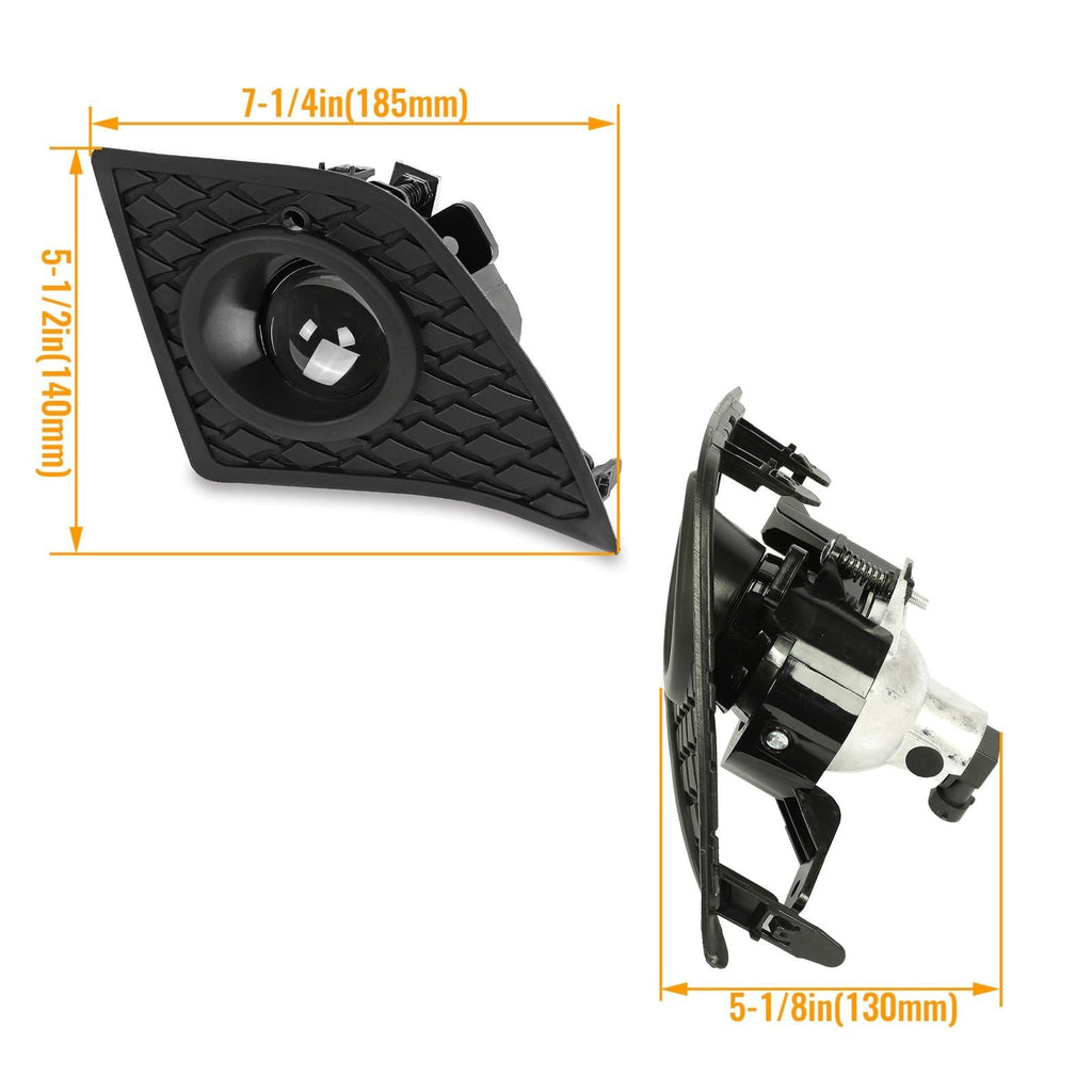 For 2014-2016 Lexus IS250 IS350 F-Sport Projector Fog Lights Kit Switch+Harness