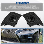 For 2014-2016 Lexus IS250 IS350 F-Sport Projector Fog Lights Kit Switch+Harness