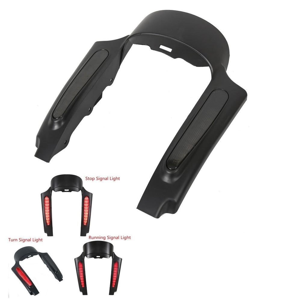 Rear Fender Extension Fascia LED Light For Harley Touring CVO Street Glide 09-13