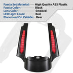 Rear Fender Extension Fascia LED Light For Harley Touring CVO Street Glide 09-13