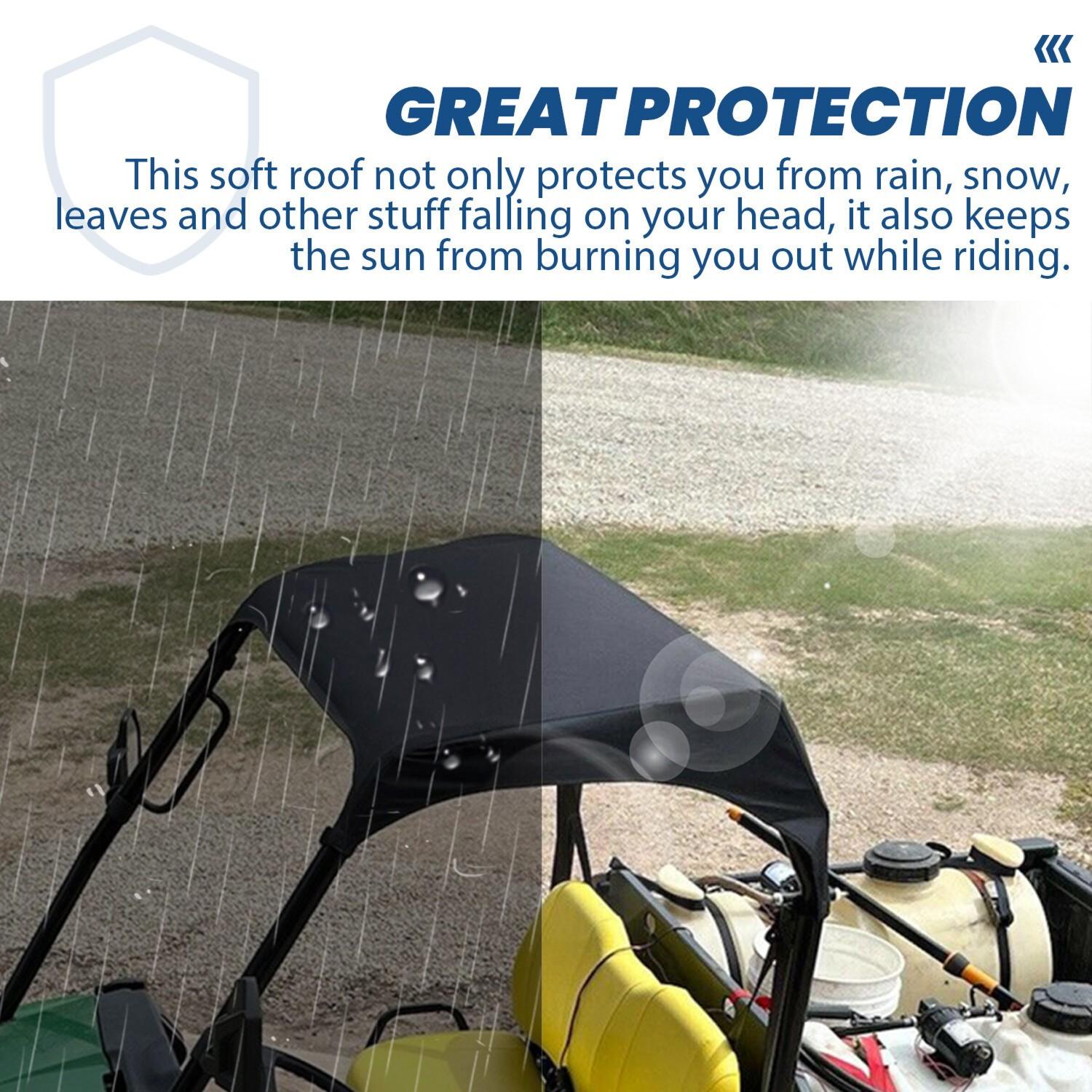 For John Deere HPX & XUV Gator UTV Soft Top Roof