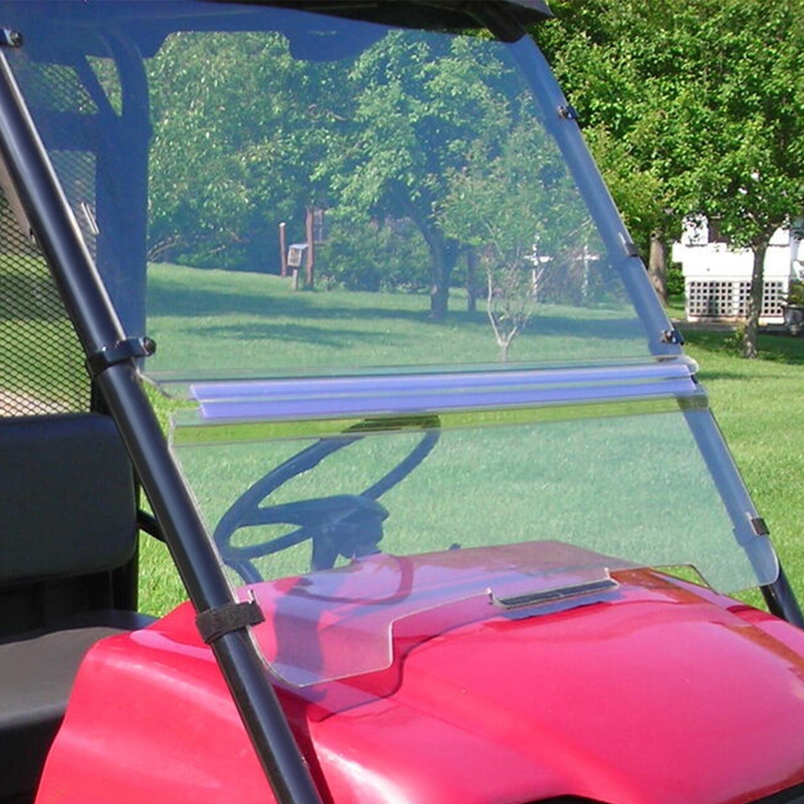 For 2001-2008 Kawasaki Mule 3000/3010 Models Folding Windshield Clear W/Hardware