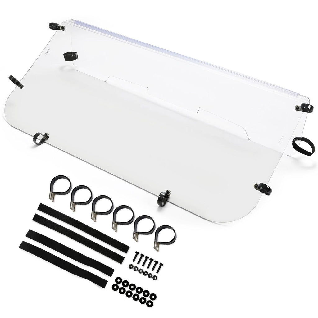 For 2001-2008 Kawasaki Mule 3000/3010 Models Folding Windshield Clear W/Hardware