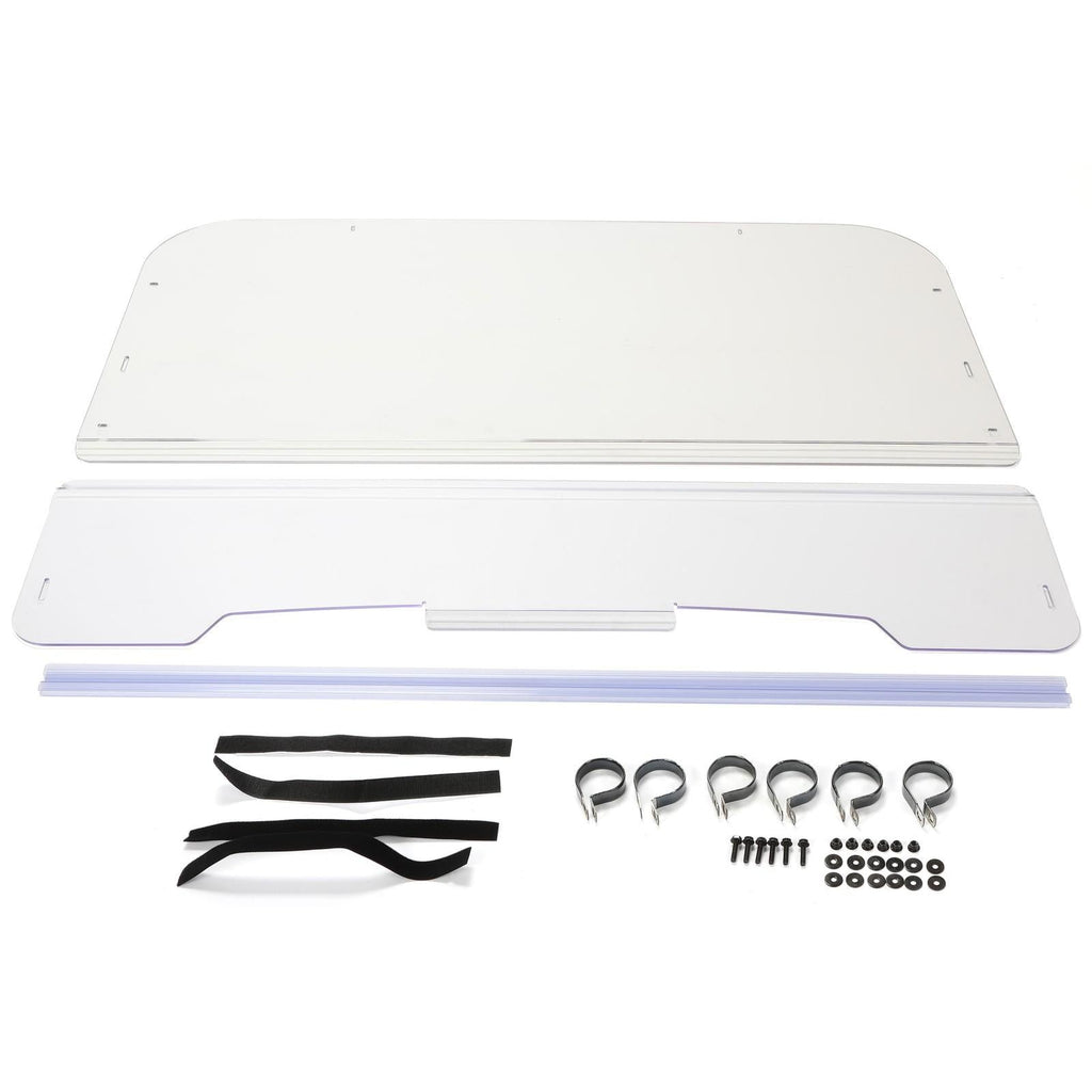 For 2001-2008 Kawasaki Mule 3000/3010 Models Folding Windshield Clear W/Hardware