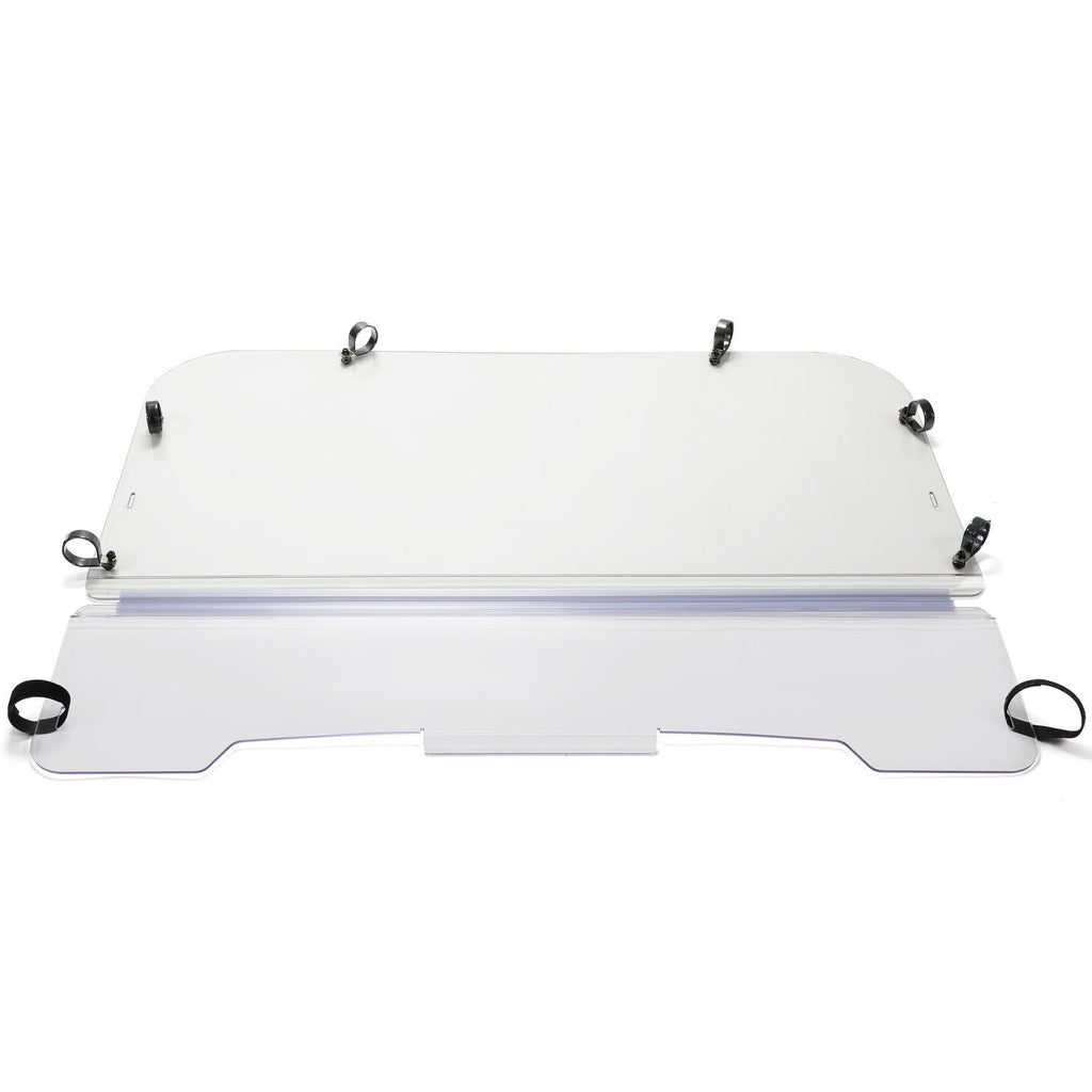 For 2001-2008 Kawasaki Mule 3000/3010 Models Folding Windshield Clear W/Hardware