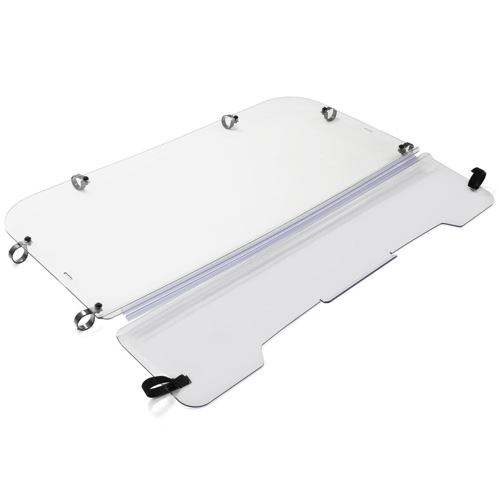 For 2001-2008 Kawasaki Mule 3000/3010 Models Folding Windshield Clear W/Hardware