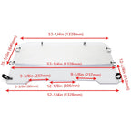 For 2001-2008 Kawasaki Mule 3000/3010 Models Folding Windshield Clear W/Hardware