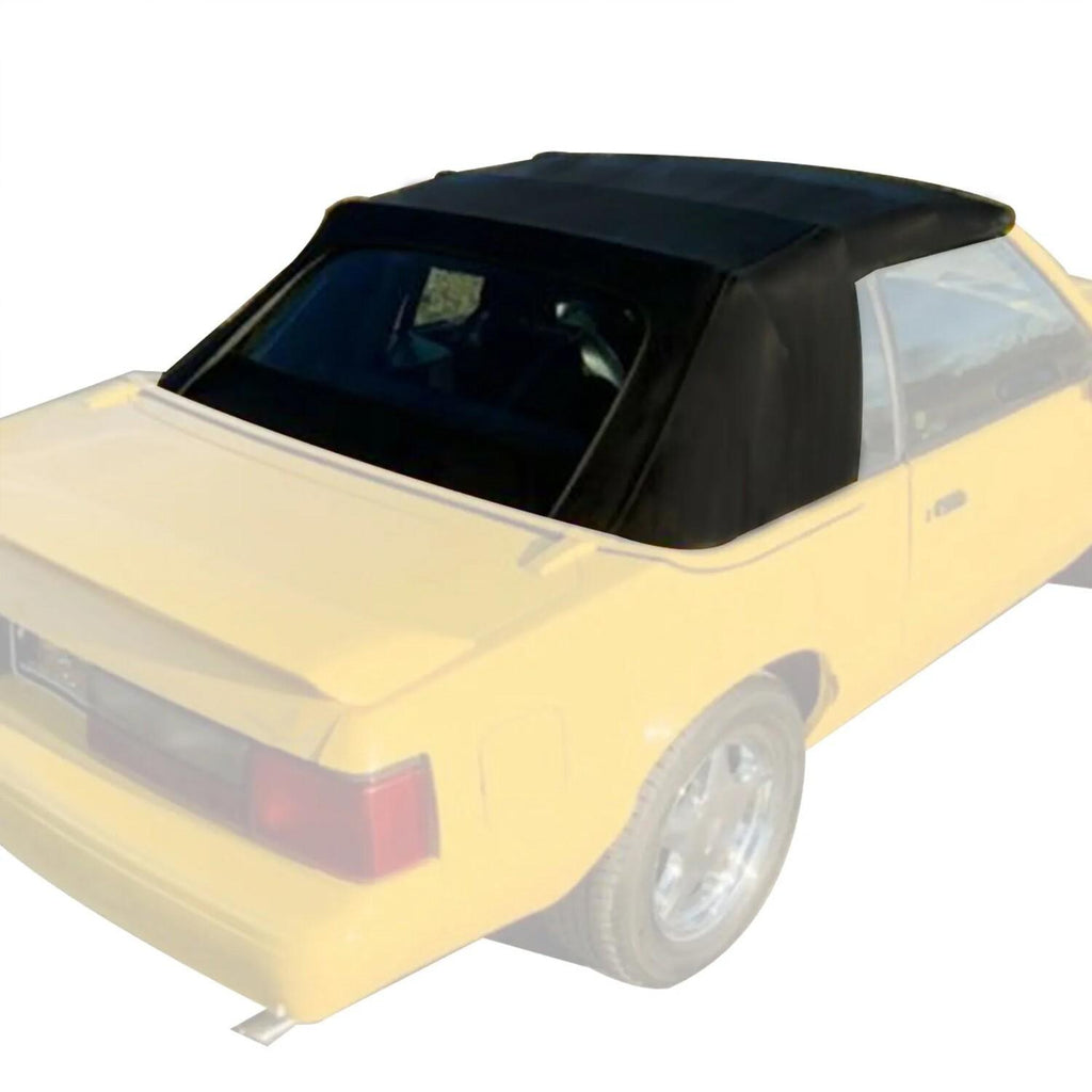 Black Soft Top with Plastic Window FOR 1983-1993 Ford Mustang Convertible 2-Door