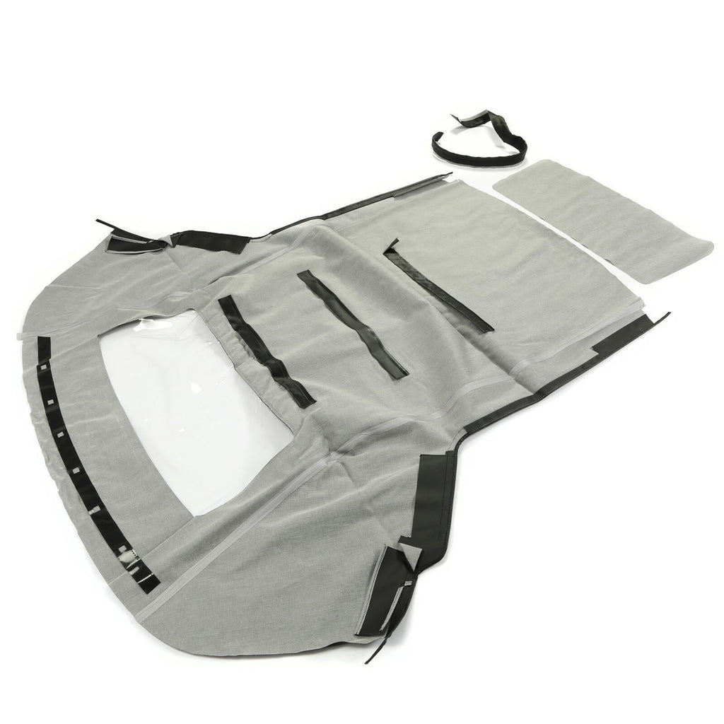 Black Soft Top with Plastic Window FOR 1983-1993 Ford Mustang Convertible 2-Door