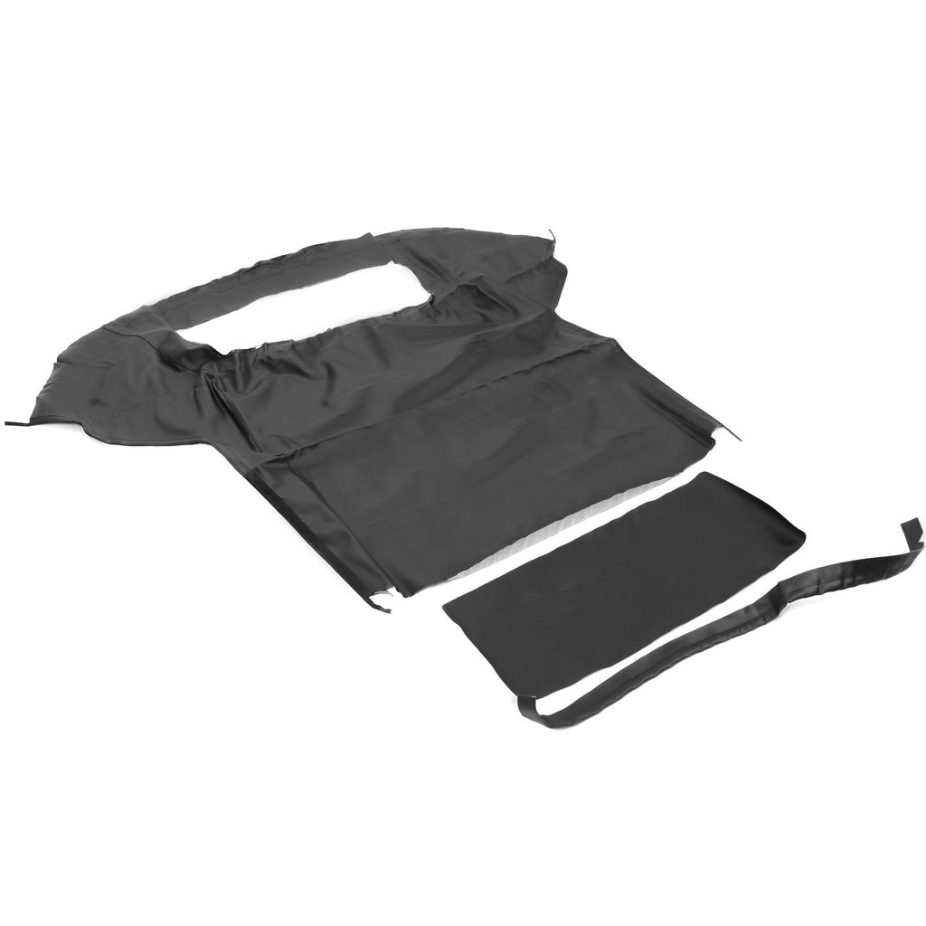 Black Soft Top with Plastic Window FOR 1983-1993 Ford Mustang Convertible 2-Door