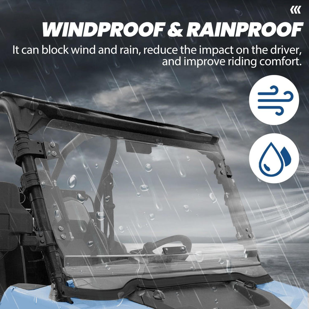For Polaris RZR 900/S 900 RZR XP1000 2014-18 Full Flip Up Windshield 2-IN-1
