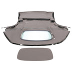 Black Convertible Soft Top W/ Heated Glass Window For Mazda MX-5 Miata 2006-2014