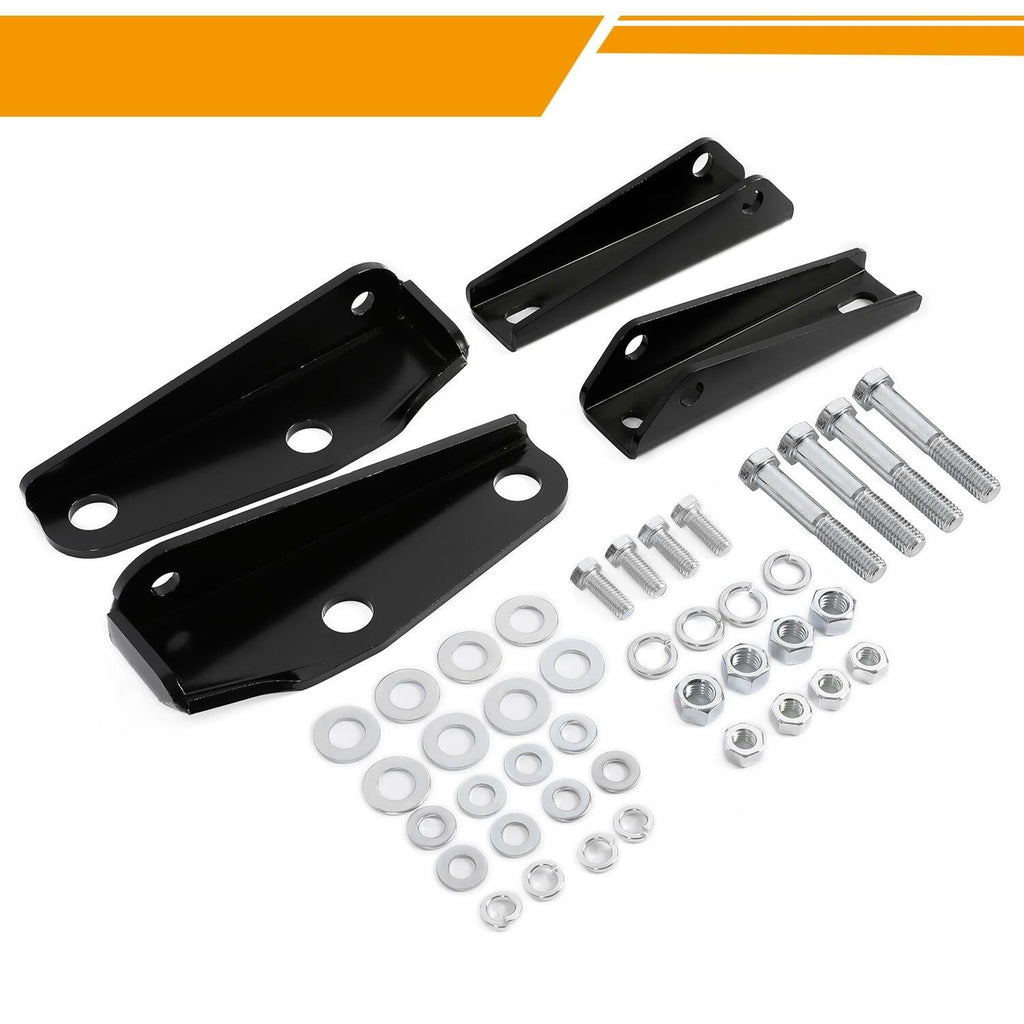Rear Shock Relocation Brackets Kit For 1963-1972 Chevy C10 C20 GMC C15 Pickup