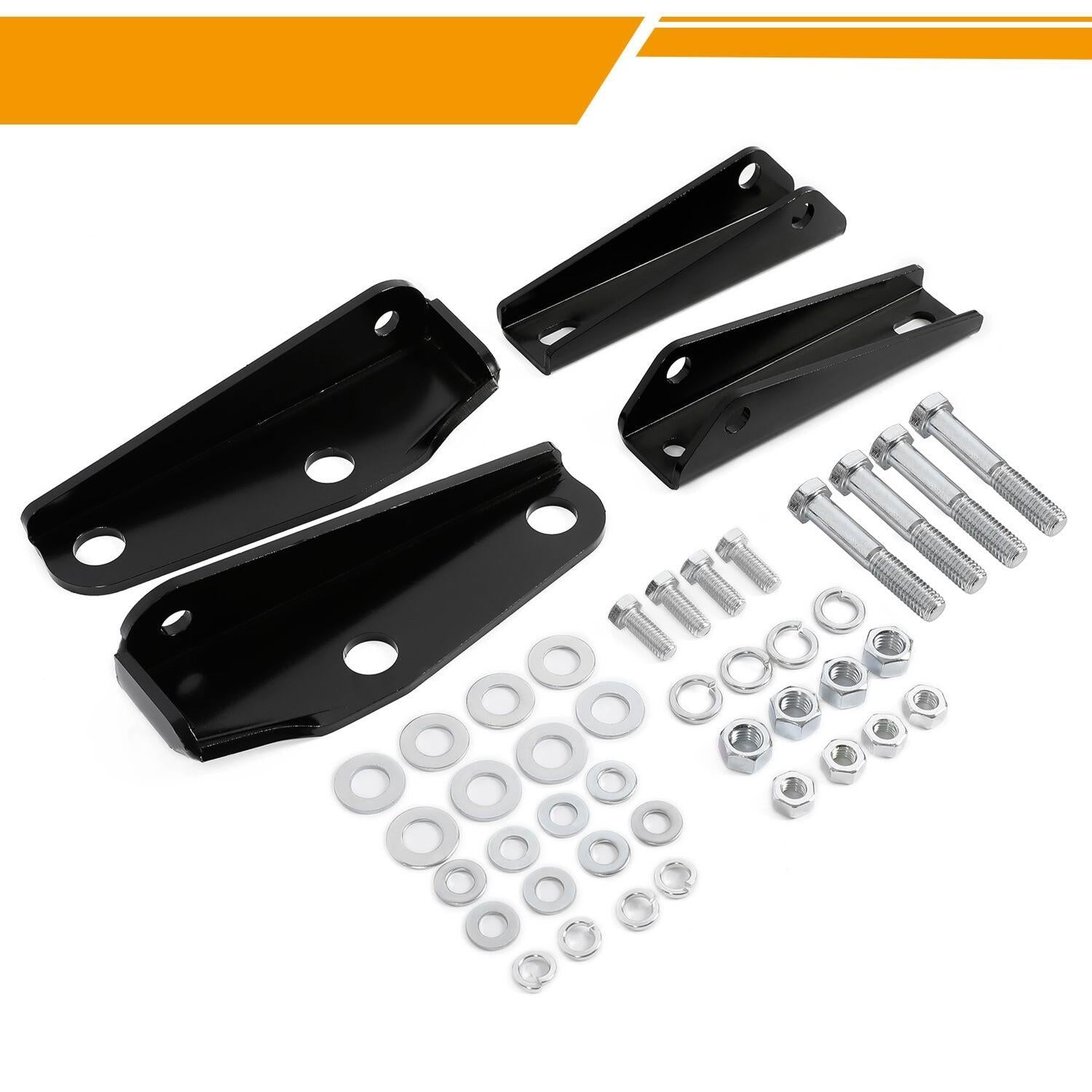 Rear Shock Relocation Brackets Kit For 1963-1972 Chevy C10 C20 GMC C15 Pickup