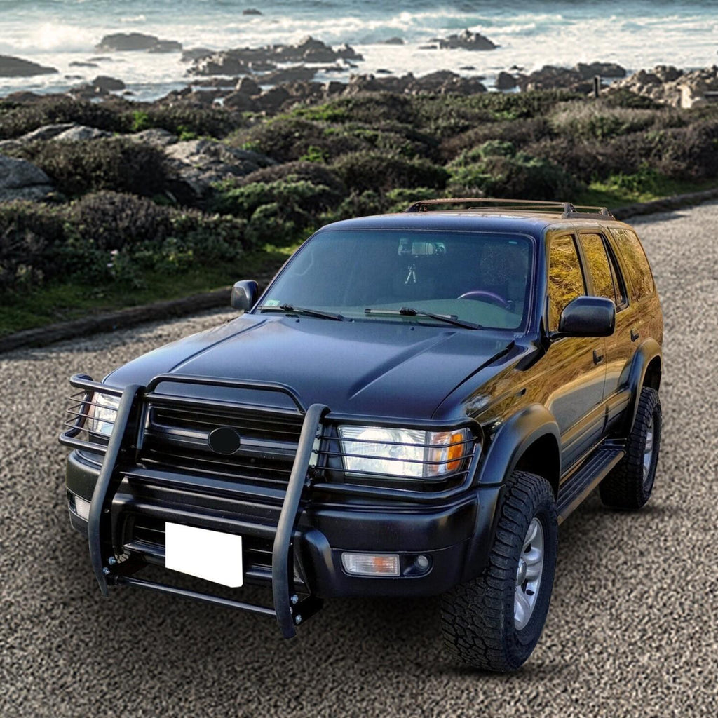 Fits Toyota 4-Runner 1999-2002 Grill Headlight Brush Guard Powder-Coated Black