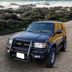Fits Toyota 4-Runner 1999-2002 Grill Headlight Brush Guard Powder-Coated Black