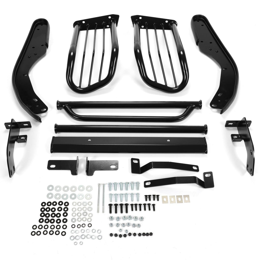 Fits Toyota 4-Runner 1999-2002 Grill Headlight Brush Guard Powder-Coated Black