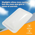 18" x 26" For RV Camper Skylight Exterior White Skylight Cover Roof Top