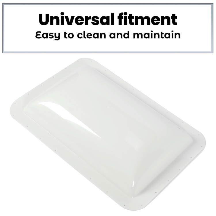 18" x 26" For RV Camper Skylight Exterior White Skylight Cover Roof Top