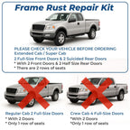 Mid Frame Rail Rust Repair Kit Pair Green For Ford F150 Extended Cab 4WD 2004-08